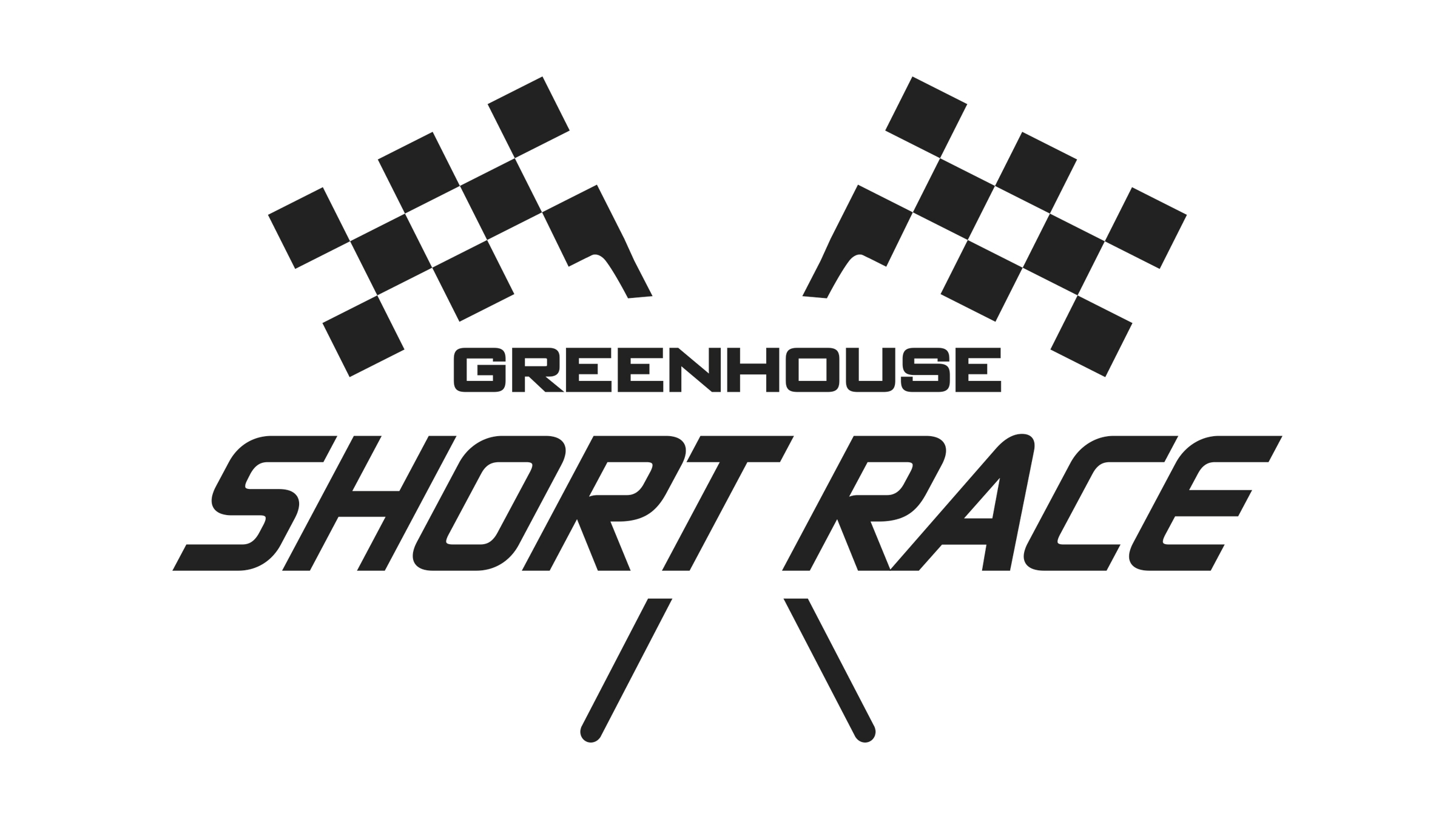 GREENHOUSE TRIEBHAUS Short Race Logo weiss